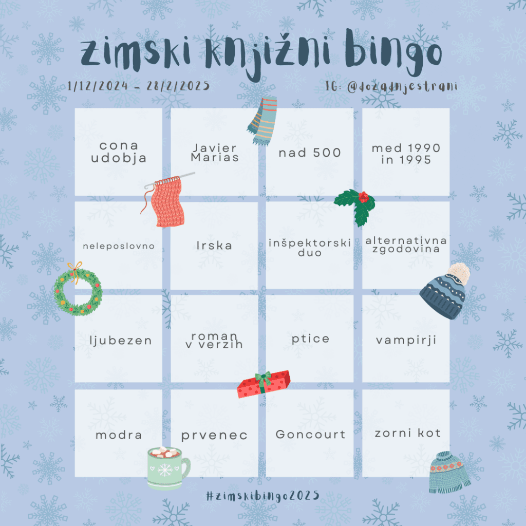 zimski bingo 2025 kartonček